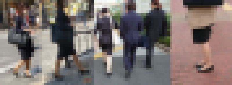 追っかけシリーズ★リクルートスーツ特集★美脚、ナチュスト、パンプス、美尻、ムチムチ サンプル画像