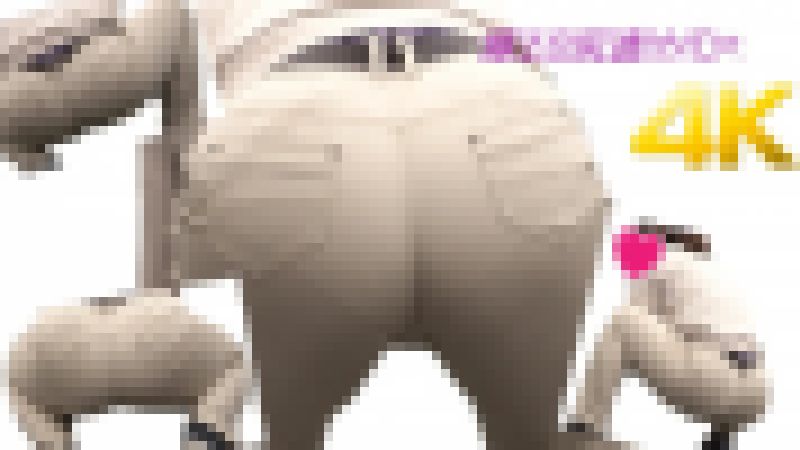 【４K】作業着レディの爆尻＆透け♡① サンプル画像