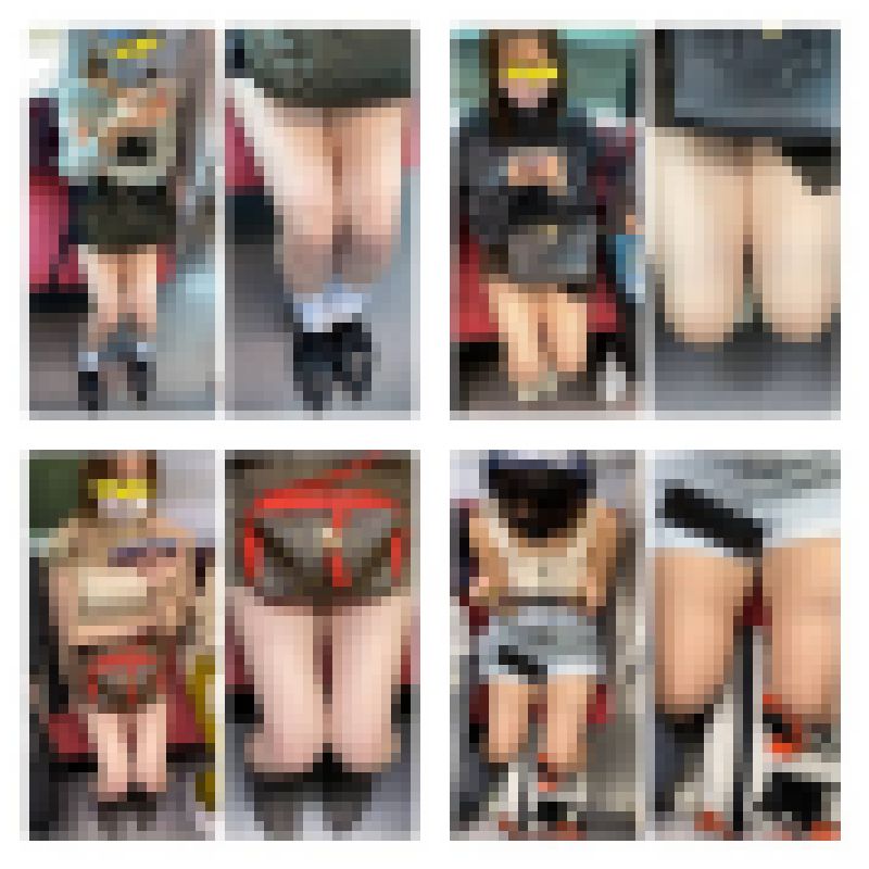 ４名の美人お姉さんの真上からのエロ過ぎる生脚美脚733 サンプル画像