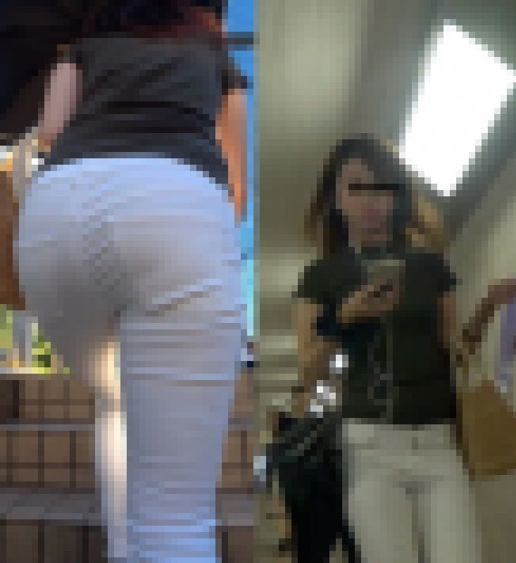 女子アナボディなエロスタイルな白パンお姉様！！肉尻が際立つ！ サンプル画像