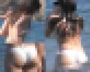 【フルHD】ノーブラ乳揺れ！海水浴場で突然ブラを外して！２ サンプル画像