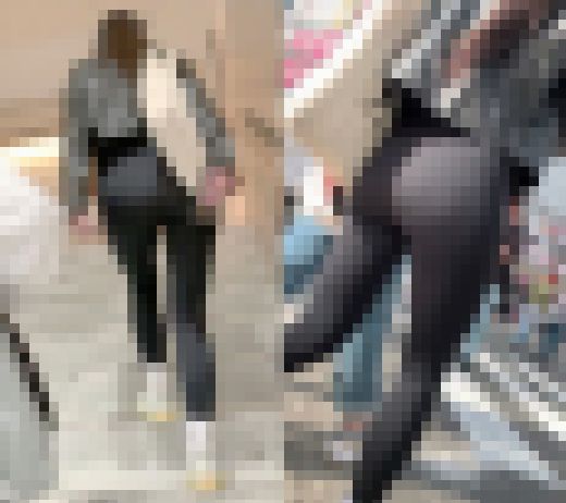 パンティラインをガン見せ【ピタパン散策42】 サンプル画像1