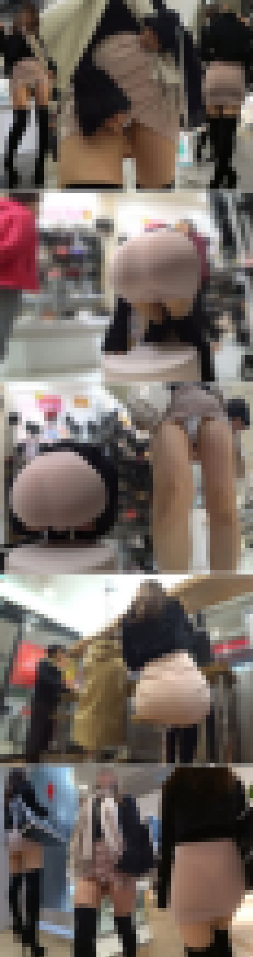 【超高画質】《本編》前チラの極み!!Tバックガン透けの極薄ボディコンワンピはヤバい…というか常時前チラってますw サンプル画像3