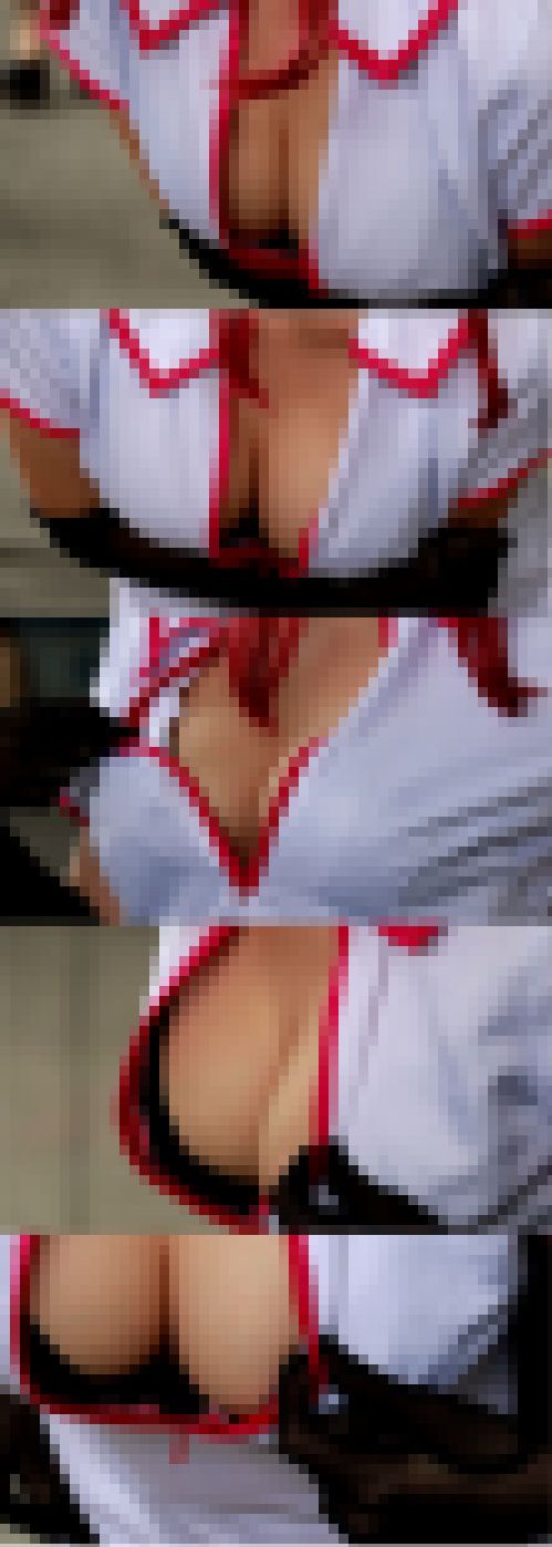 【プチ乳輪♡】爆乳コスプレイヤーズ！貴重な谷間を大胆に放出する女神達【おっぱい】　サンプル画像2
