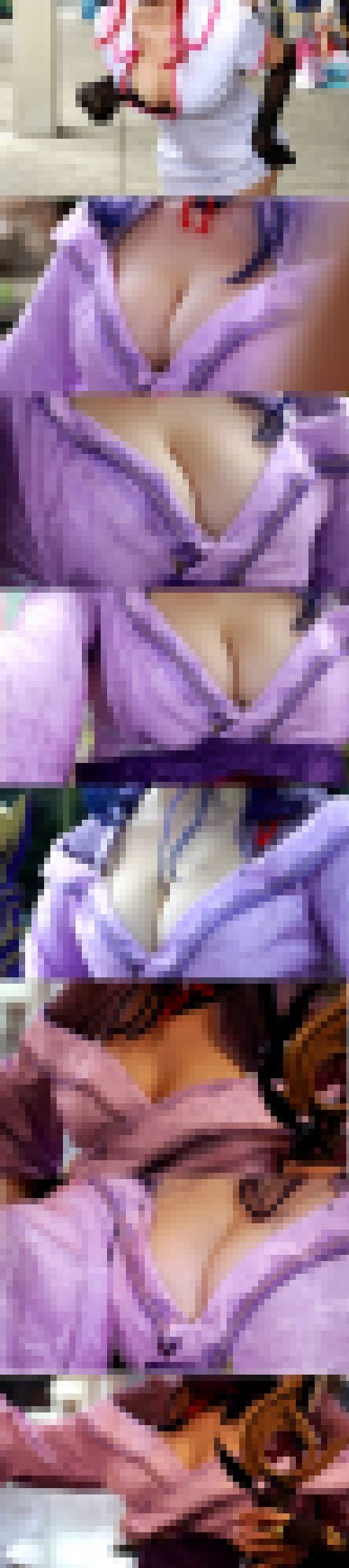 【プチ乳輪♡】爆乳コスプレイヤーズ！貴重な谷間を大胆に放出する女神達【おっぱい】　サンプル画像3