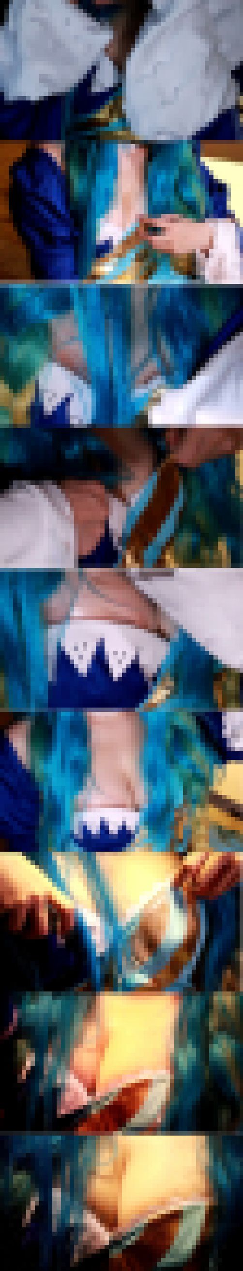 【デカ乳輪♡】爆乳魔法使いレイヤーの油断！ゆるゆる胸元衣装で半分おっぱい丸出し撮影会！【ハプニング】　サンプル画像3