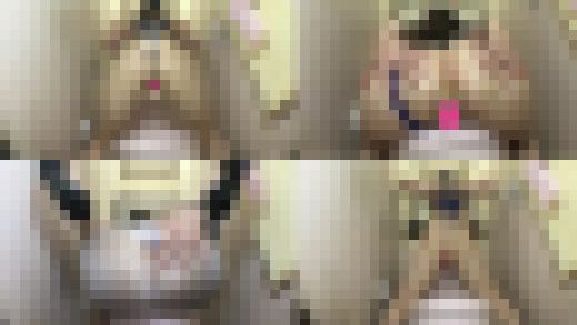 ♡スケ×③ベ♡OLさん♡ケツ温計♡タイトミニスカ♡輝青食い込みレオタ　サンプル画像1