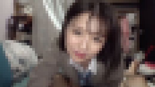 【素人】制服素人娘の濃厚ご奉仕から中出しセックス　サンプル画像3