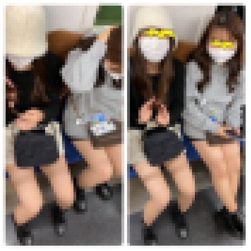 脚フェチ501 仲良し2人組み美人お姉さんの真上からのエロ過ぎる生脚美脚 サンプル画像