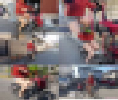 50代熟女のミニスカパンスト自転車 後編　サンプル画像1