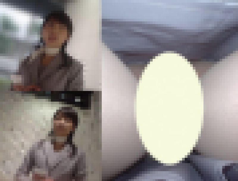 お宝放出（第15弾）！某グローバルメーカー・ギャラリーコンパニオンさん☆モロ出しTバックで接客中（MF015） サンプル画像