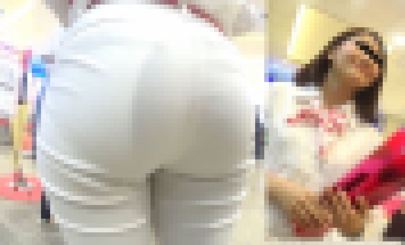 イベントな超美人お姉さんの圧巻の爆尻！埋めたくなるほどの肉感HIP! サンプル画像