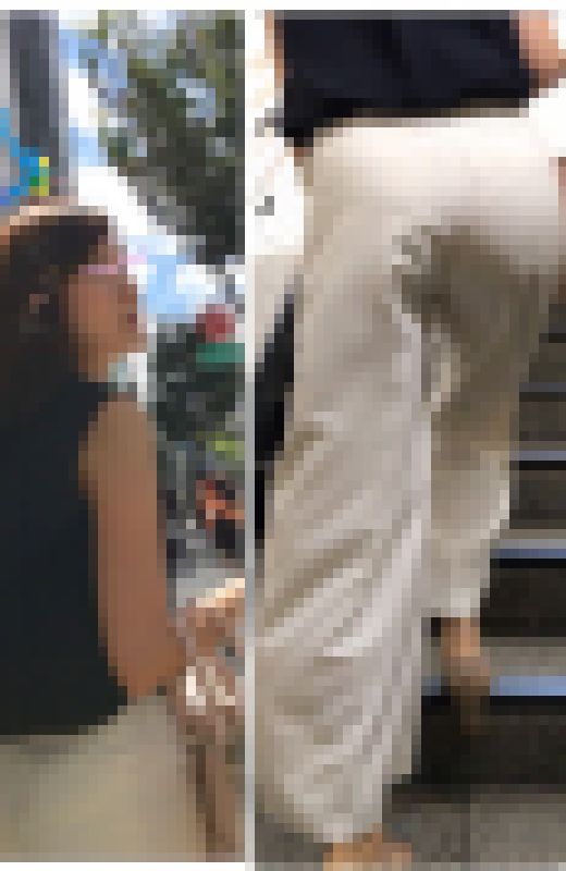 【好評再販SALE】スタイル抜群のパンツスタイルの淫乱マダムOLの透け透けパンティーライン！デカ尻で最高の肉尻！【130】　サンプル画像1