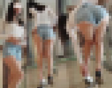高画質 靴の履き替え!お尻を突き出して サンプル画像