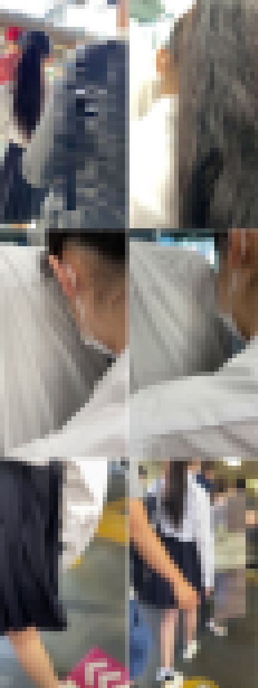 梟の痴漢報告065（ツインテール制服女子に連日痴漢3回目！集団痴漢編）　サンプル画像1