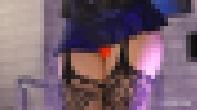 激ミニスカ＆マイクロTバック水色＆白粘着撮り　サンプル画像3