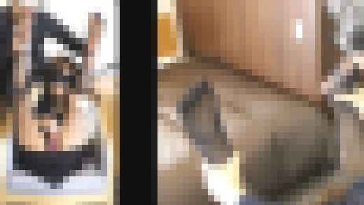 【五十路★黒スト】【感度◎】【手枷足枷⇒クリ責め地獄】【足舐めズーム】【足コキ射】パンスト美女の足指を舐めつくす！るみ53才前編　サンプル画像1