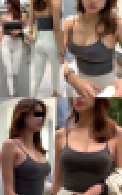 【高画質】美人さんの巨乳の谷間とピタ尻 透けパンあり　サンプル画像3