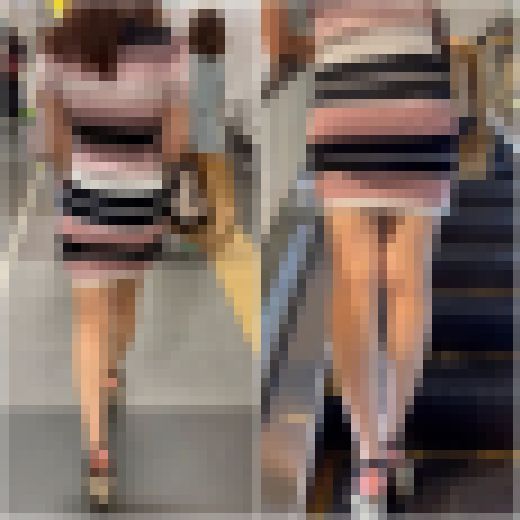 《４K・高画質》No.305「グラマーボディーの美女　ミニ丈ワンピで登場」　サンプル画像1