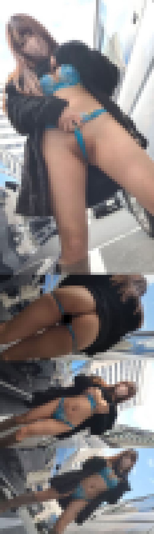 【野外露出】新宿で自発的見せたガール　サンプル画像2