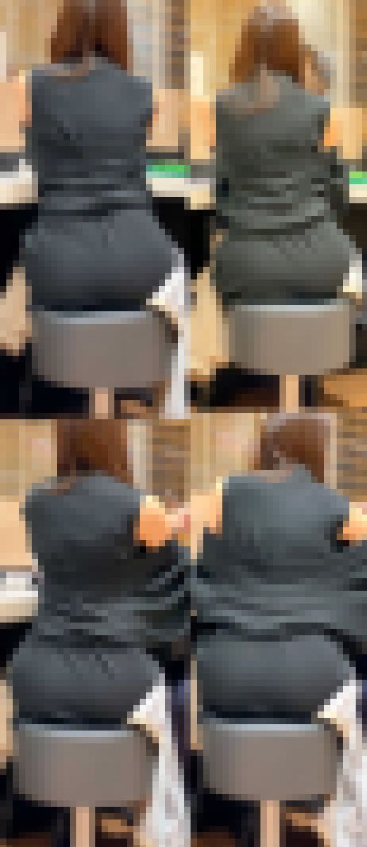 ピチピチタイトスカート035_溢れるエロさ！！薄々生地のスカートから尻形丸わかりのムチムチ美尻お姉様♪　サンプル画像2