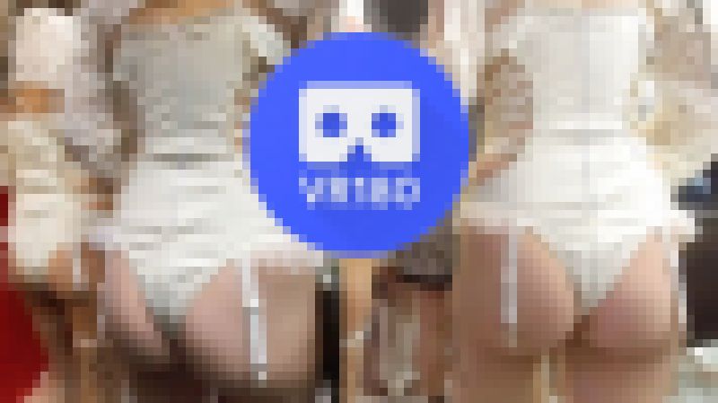 【5K VR動画】渋●ハロウィン、美ヒップ丸出しの可愛いお姉さん二人組が闊歩する白うさぎバニー(2023.3.24まで) サンプル画像