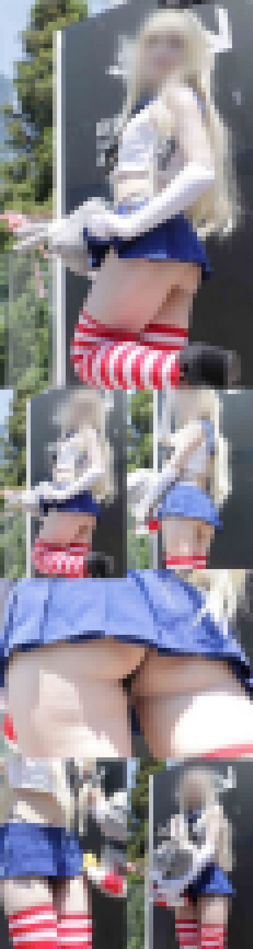 【写真】お宝！生尻の大●唇に食い込む黒Tバックを至近距離からローアン撮り！美白の島風　超盛り300枚！　サンプル画像1