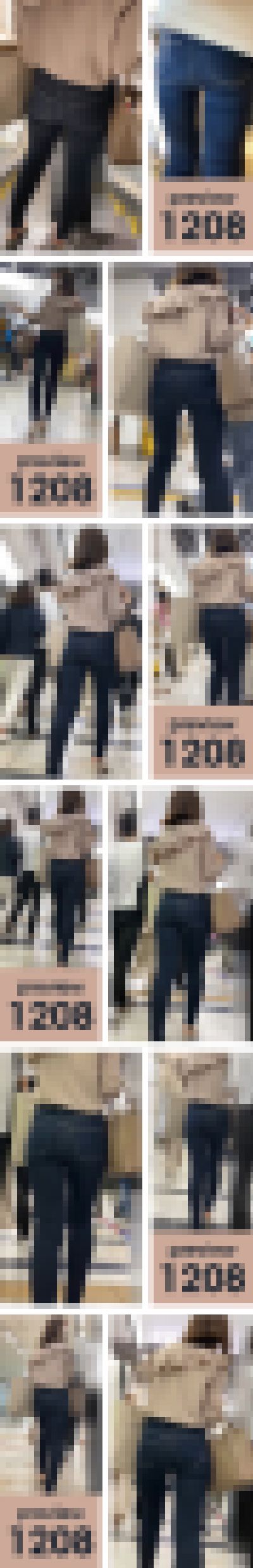 【1208】業界出禁デスネ!思わずよぎる禁断のセリフ「いや…エレベーター使えばいいぢゃん!」ピチピチスキニージーンズ女子(前編) サンプル画像1