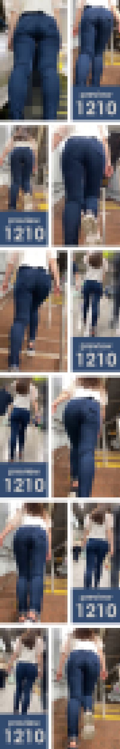 【1210】エスカ映えするケツってのはさぁ…大転子の張り出し加減で決まるんだよ！（あんた誰？）ピチピチスキニージーンズ女子　サンプル画像1