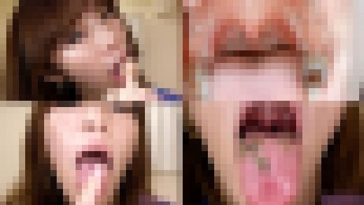 【口内フェチ】百合川さらのマニアックな口内観察・口内フェチプレイ！【丸吞み】　サンプル画像1