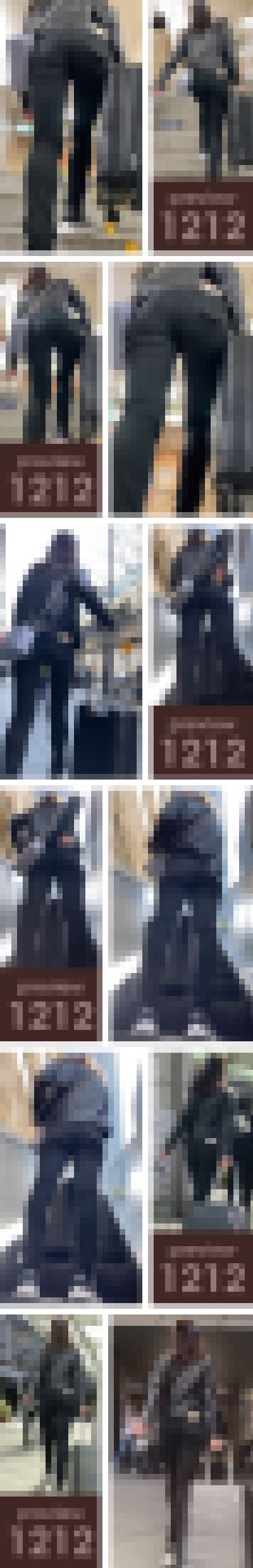 【1212】なにげにパワフル！エレベーター？そんなの待ってられないです！ピチピチ黒スキニーパンツ女子　サンプル画像2