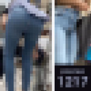 【1217】研ぎ澄ませ!己の空間認識能力!キレイなお姉さん360度舐め回し粘着!ピチピチスキニージーンズ女子 サンプル画像