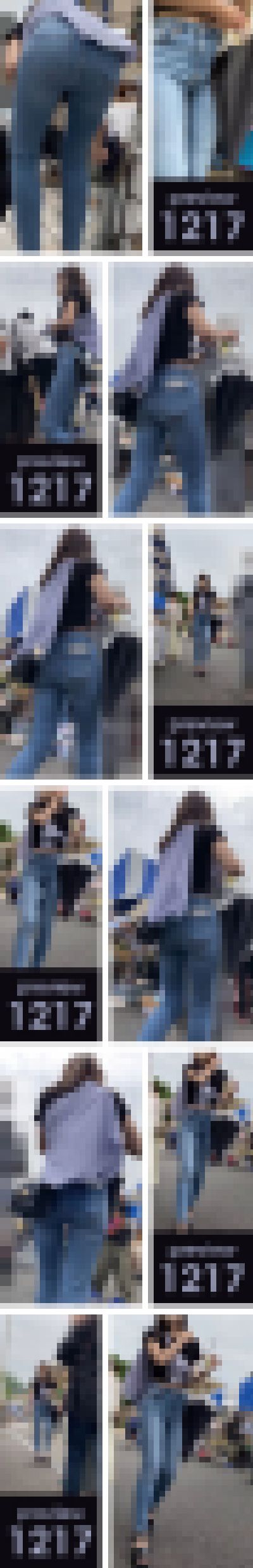 【1217】研ぎ澄ませ!己の空間認識能力!キレイなお姉さん360度舐め回し粘着!ピチピチスキニージーンズ女子 サンプル画像1