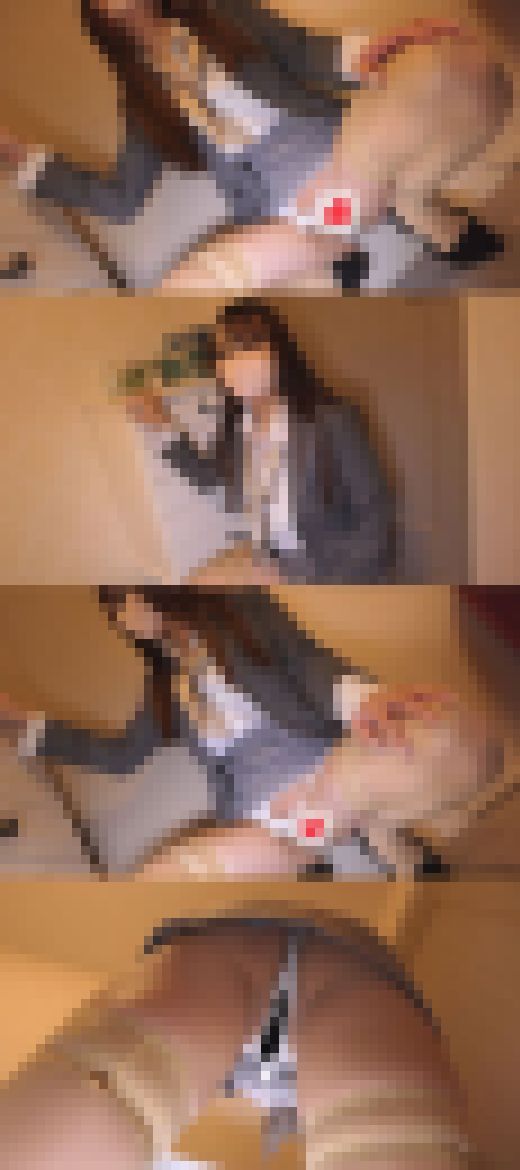 【ホテルウーマン逆さ撮り】パンティの紐が外れた強烈ハプニング！02（必死な取り繕い具合が可愛そう）　サンプル画像3