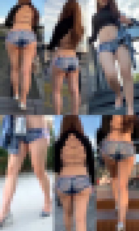 音声あり高画質 街で短パン直ばき２！デカ尻美人　サンプル画像2