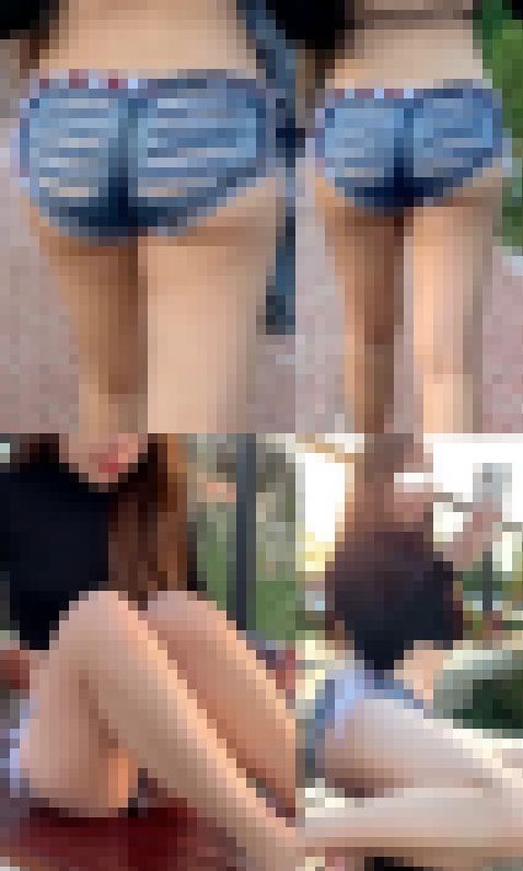 音声あり高画質 街で短パン直ばき２！デカ尻美人　サンプル画像3