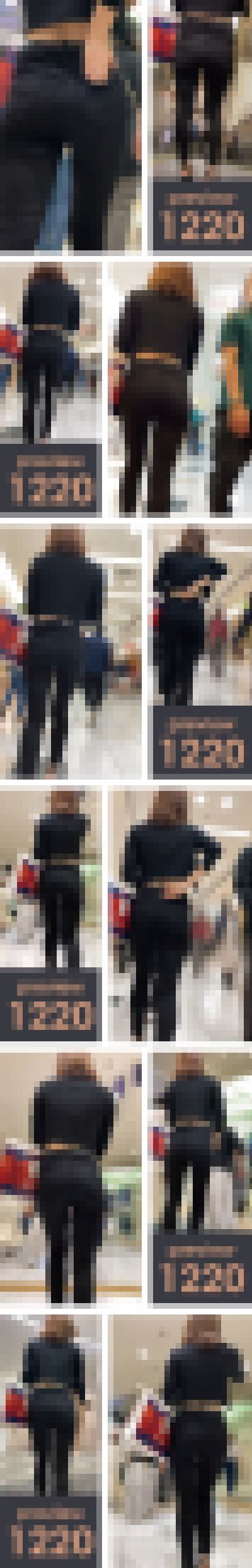 【1220】ああ…その露出した背中のくぼみからロックアイスを投入してキャーって言わせたい！ピチピチ黒スキニーパンツ女子（前編）　サンプル画像1