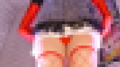 白赤コーデ、マイクロミニ＆白Tバック　サンプル画像3