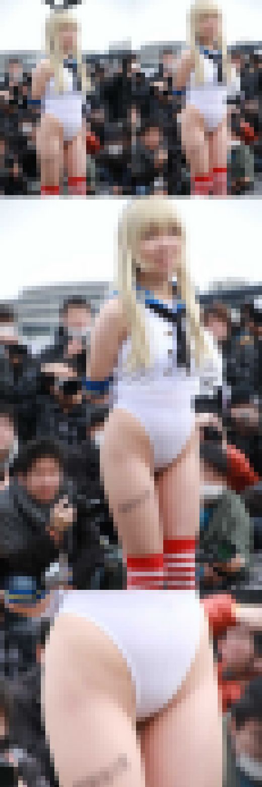 【写真】“コ●ケの闇”としてSNSで炎上した島風（艦これ）3人組のハイレグ囲み前の通常囲み撮影^^　高画質243枚　サンプル画像1