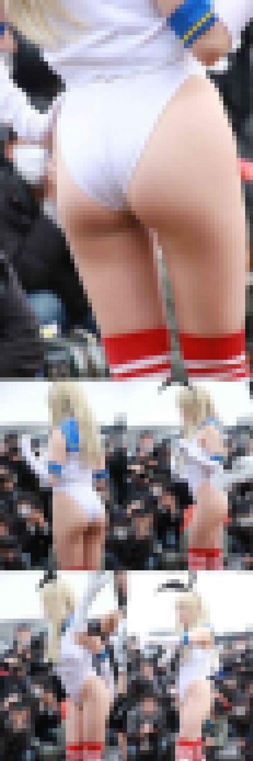 【写真】“コ●ケの闇”としてSNSで炎上した島風（艦これ）3人組のハイレグ囲み前の通常囲み撮影^^　高画質243枚　サンプル画像2