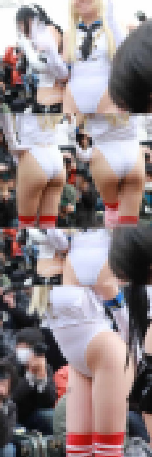 【写真】“コ●ケの闇”としてSNSで炎上した島風（艦これ）3人組のハイレグ囲み前の通常囲み撮影^^　高画質243枚　サンプル画像3