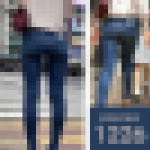 【1226】「虎穴に入らずんば虎子を得ず」とはこの事か？ピチピチスキニージーンズ女子 サンプル画像