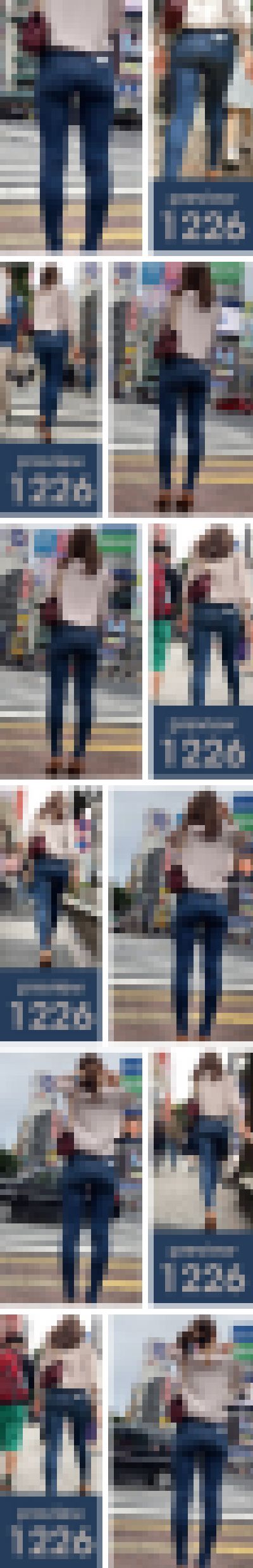 【1226】「虎穴に入らずんば虎子を得ず」とはこの事か？ピチピチスキニージーンズ女子　サンプル画像1