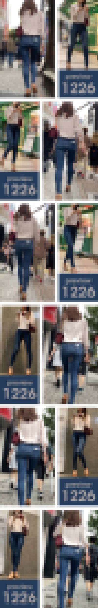 【1226】「虎穴に入らずんば虎子を得ず」とはこの事か？ピチピチスキニージーンズ女子　サンプル画像3