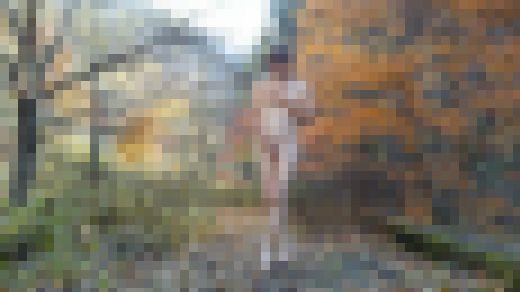 屋外全裸ストリッパーパイちゃん　サンプル画像1