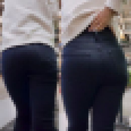 【黒パン】形のいいプリ尻2　サンプル画像1