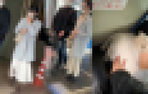 旦那が居る前で…美人妻バス痴漢！感動の再会編！【おっぱい痴漢】　サンプル画像1