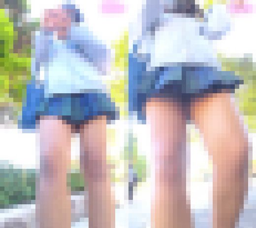 【縦型動画】デカ尻J.Kちゃん休日の生態記録（2）　サンプル画像1