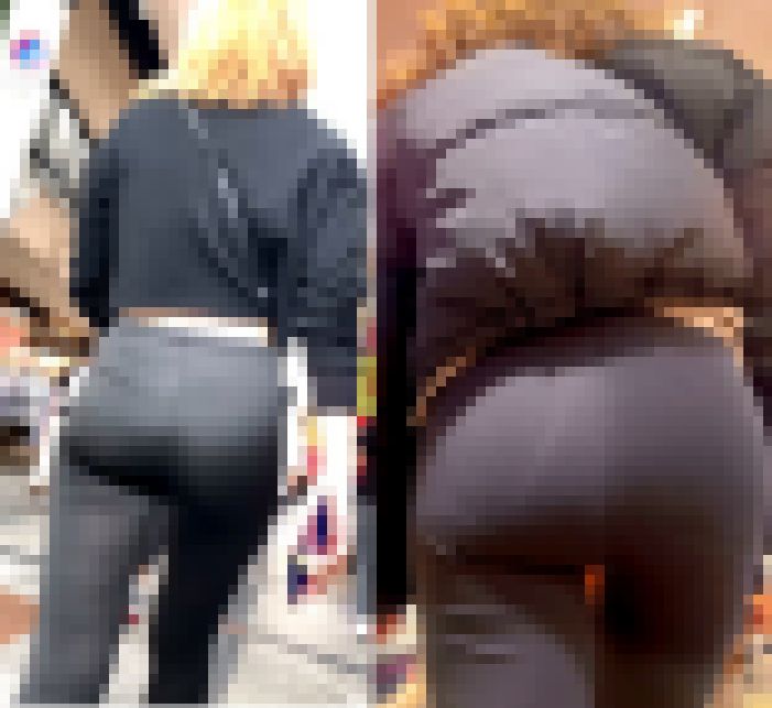 レギンスパンツでムチムチな美女2名セット サンプル画像
