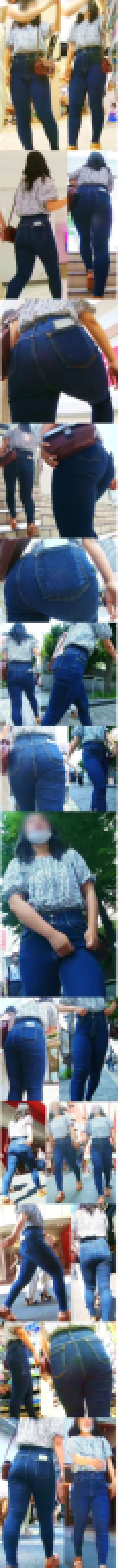 No.805巨尻と太もものムッチリとしたハリがスキニーデニムからあふれて止まらないお嬢さん　サンプル画像1